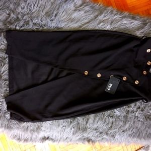 Black long Skirt with belt brand new from England